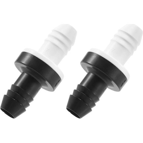 Lot de 2 clapets anti-retour en ligne ABS 3/8 pouce 10 mm pour carburant, gaz, liquide, air - FFY (1/4)
