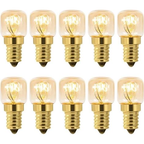 Ampoule Four 15W E14 T22 Lot de 10 Blanc Chaud 2700K, 80LM AC 230V Four Réfrigérateur (1/5)