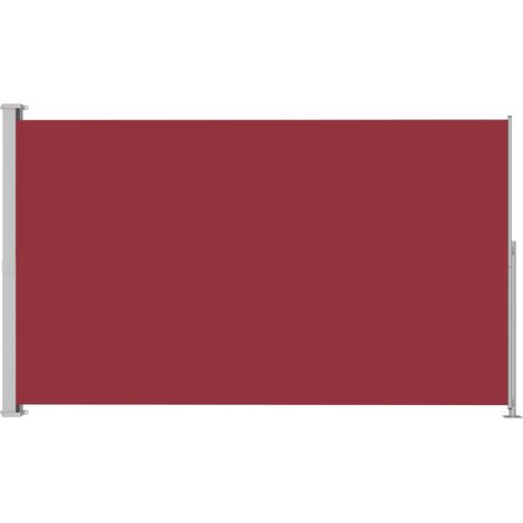 Auvent latéral rétractable de patio 220x300 cm Rouge vidaXL