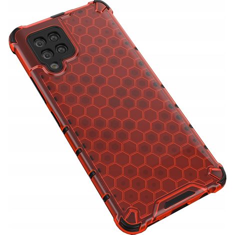 Custodia protettiva a nido d'ape con cornice in gel per Samsung Galaxy A42 5G, colore rosso. (1/5)
