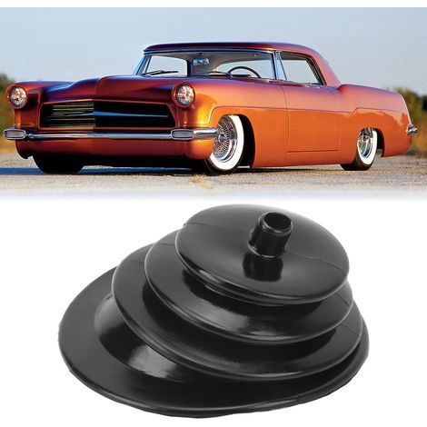 Cuffia leva cambio rotonda da 5,25" con anello cromato 1651, ricambi universali per carrozzeria automobilistica (1/5)