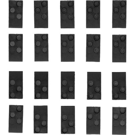 Kit de pose de sol 20 pièces, bloc de frappe noir pour carrelage et stratifié, outil d'installation de plancher (1/5)