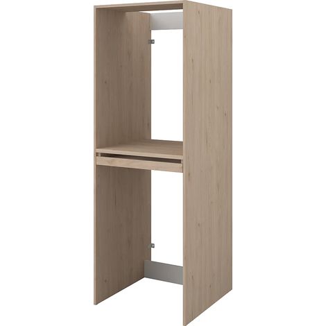 Mobile per lavatrice e asciugatrice Naturale chiaro L64 x H184 cm – ERKANO (1/5)