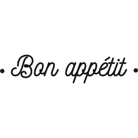 Autocollant Mural bon appétit (1/2)