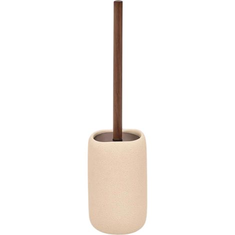 Brosse WC en Résine "Olea" 41cm Beige
