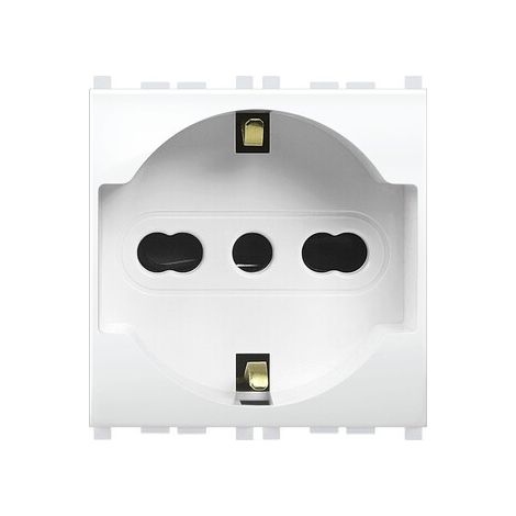 MIVIDA MV6050 PRESA SCHUKO BIPASSO 2P+T