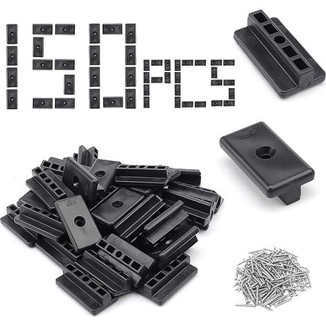 Concealed Patio Clips 6mm Black (1/5)