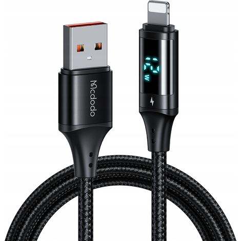 Cavo Mcdodo con display USB Lightning 36W 1M per iPhone X 11 12 13 14 (1/5)