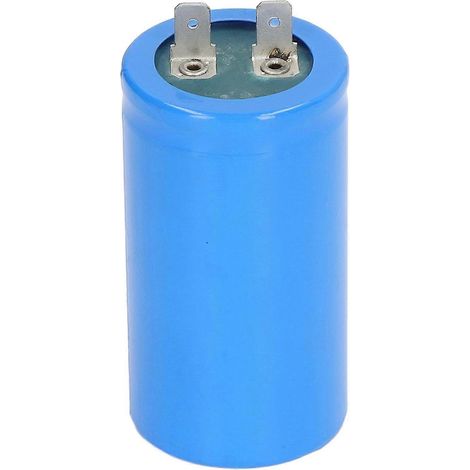 Condensateur moteur 25µF 450VAC 2 broches, antidéflagrant, sûr, pour le fonctionnement des moteurs, pompes à eau, machines à laver, etc.