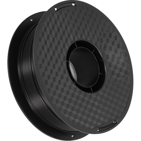Filament PLA 1,75 mm, matériau d'impression plastique pour imprimante 3D, précision 0,03 mm, accessoire noir (1/5)