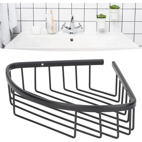 TagRe de Salle de Bain Triangulaire Support de Rangement D'angle de Salle de Bain de Cuisine en Acier Inoxydable Support de Support de Douche de Salle de Bain pour la Maison Support de Rangement de. (1/5)