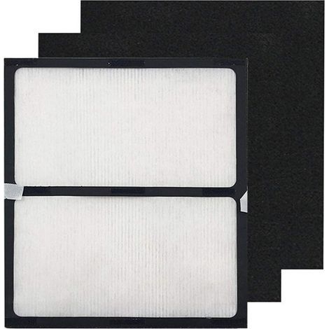 Lntyq Filtre de rechange IAF-H-100D compatible avec les purificateurs d'air Idylis AC-2123 AC-2118 IAP-10-280, H13 HEPA + 2 x pré-filtres à charbon actif pour purifier l'air, la poussière et les COV (1/4)