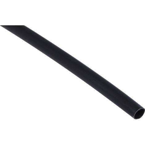 Gaine thermorétractable RS PRO, Dia. 6.4mm Noir rétreint 3:1, 1.2m ( Prix pour Sachet de 1 )