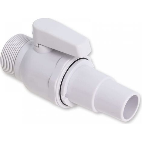 Pool-Absperrventil, Poolzubehör, Poolarmaturen, Kolbenventil, Poolfilterpumpe, Ersatzpumpenanschluss für Poolfilter (2 Stück) (1/4)