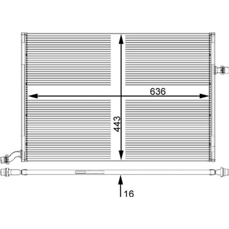 Radiateur basse température, intercooler MAHLE CIR 25 000P MERCEDES-BENZ