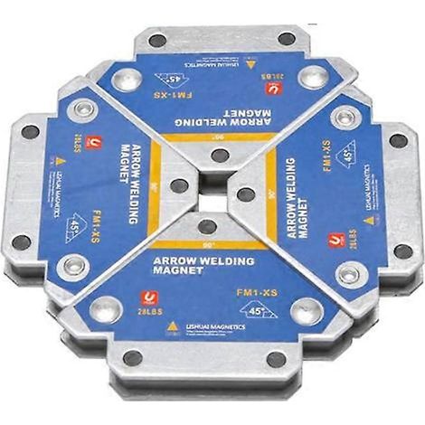 Lot de 4 supports de soudage magnétiques de 50 kg, aimants de soudage angulaires, positionneurs de fixation de soudure, ferrite, auxiliaires (1/5)