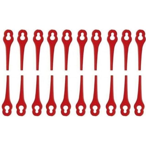 Lot de 100 Lames en Plastique pour Coupe Bordure Florabest LIDL Gros Trou 10mm Petit Trou 5mm LBQ59