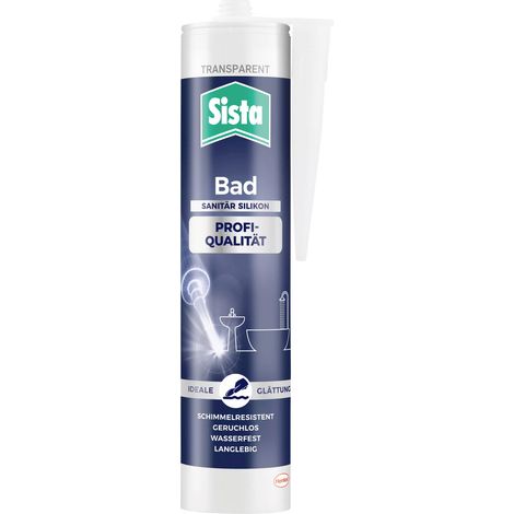 Sista Bad Sanitär-Silikon Herstellerfarbe Transparent SBPTR 280 ml (1/3)