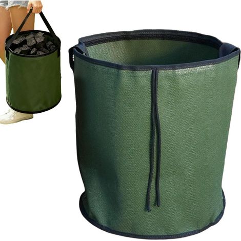 Rangement Charbon pour Barbecue Seau transportable à pellets avec poignée Sac à charbon de barbecue pour Extérieur Camping Pique-nique Barbecue Terrasse Patio Jardin (1/5)