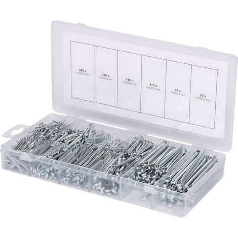 KS Tools 970.0330 Assortimento di coppiglie, 1000 pz (1/5)