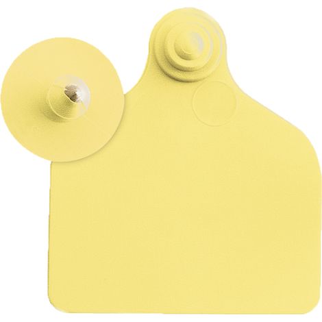 Boucles de marquage Ukalflex maxi+bouton nue jaune x20 (1/3)