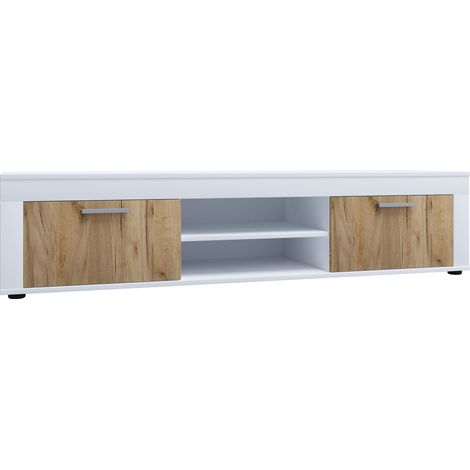 Madera TV Lowboard Muebles Fernseh Usilo XL 37x160x45 - VCM