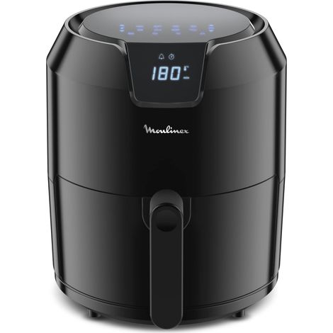 Moulinex Friggitrice ad Aria, Easy Fry Deluxe, 4.2 Litri, Capacità 6 Persone, Design Compatto, 1500 W, Friggitrice senza olio, 8 Programmi di Cottura, nero, EZ4018 (1/4)