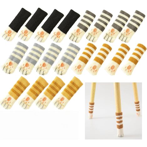 Meubelsokken - Stoelpootbeschermers - Antislip - Machinewasbaar - Voor Houten En Tegelvloeren - 20 Stuks (1/5)
