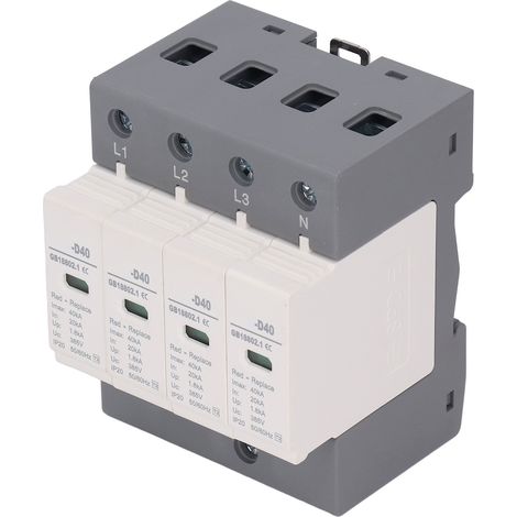 Parafoudre 4 Modules 385V AC IP20 pour Rail DIN 36mm - Protection Surtension (1/5)
