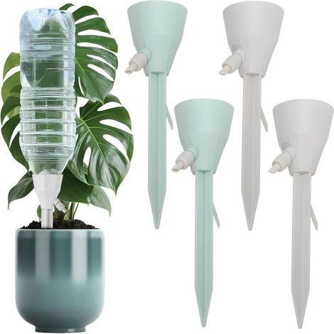 4 pièces cone arrosage, Arrosage Automatique pour Plantes, D'intérieur Ampoules D'arrosage Distributeur D'eau pour Plantes Globe D'arrosage arosoires extérieur pour Jardin Maison Extérieur (1/5)