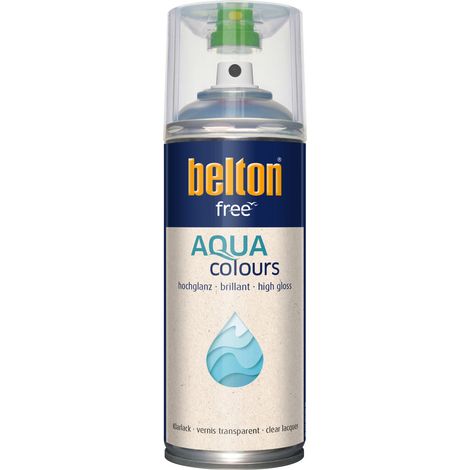 belton free Lackspray AQUAcolours 400 ml Klarlack hochglanz Sprühlacke