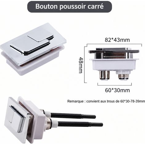 Bouton poussoir pour réservoir WC 7 cm 7cm 210 g – Livraison gratuite
