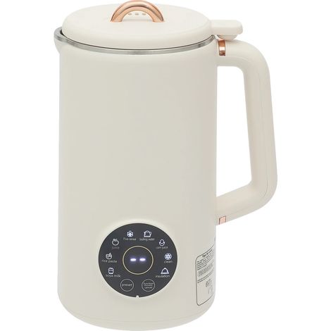 Máquina para hacer leche de soja, limpieza automática, diseño fácil de usar, color blanco. (1/2)