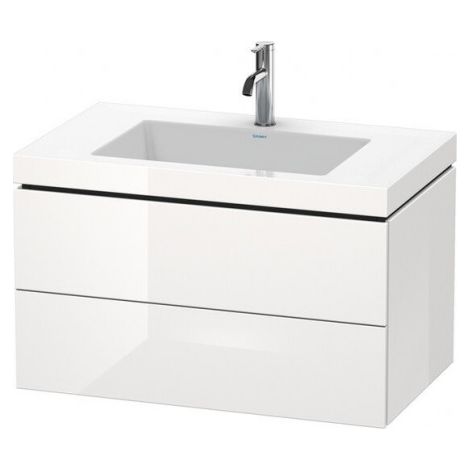 Duravit L-Cube c-bonded Ensemble suspendu, 2 tiroirs, sans