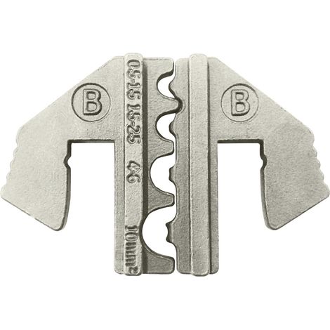 TOOLCRAFT PLE-0B Crimp-Einsätze Unisolierte Kabelschuhe Quetschbereich: 1.5 bis 10 mm² Passend für M (1/4)