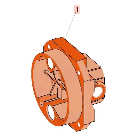 FAAC 7171485 Flangia Posteriore Cavo Costampato Per Motore 422 400 402 Ricambio (1/3)