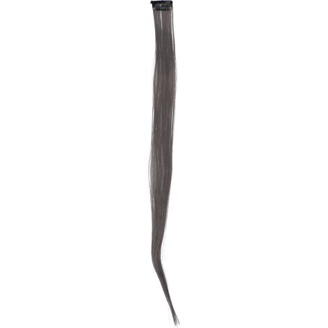 Extensions Clip-in Colorées Mèches Synthétiques pour Soirée Grises (1/5)