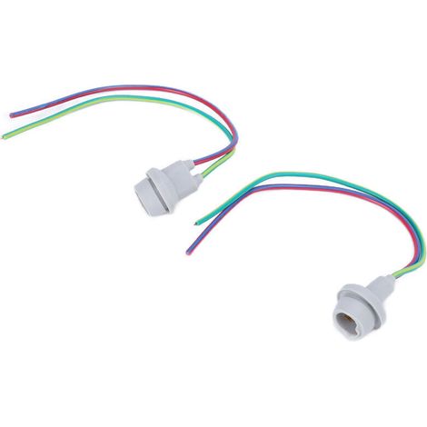 pezzi Portalampada T10 W5W per luci di posizione con base universale in gomma e vetro per scooter, ATV, quad e moto - Crezuo (1/4)
