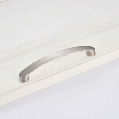 Pack de de 5 Poignée Meuble Cuisine En Nickel Brossé Poignée , XU,d'armoire Poignée Meuble-Poignées Tiroirs Cuisine Inox(Centre à Centre 160mm) - (1/4)
