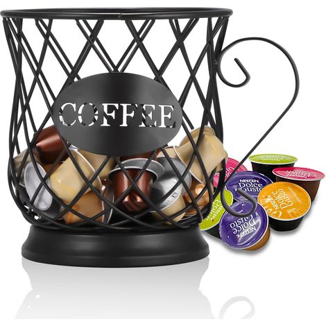 Cesta para cápsulas de café, cesta para almacenar cápsulas de café, soporte para cápsulas de café Tassimo, Nespresso y Dolce Gusto (1/5)