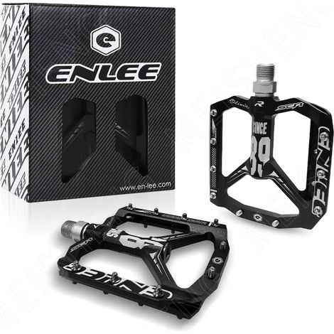 Jeu de 1 paire, pédales MTB, pédales SUFUL, plaques en aluminium CNC, bonne adhérence 9/16" pouces, super léger 3 couches de roulements scellés, adapté à la route BMX MTB équipement de pédales de vélo (1/4)