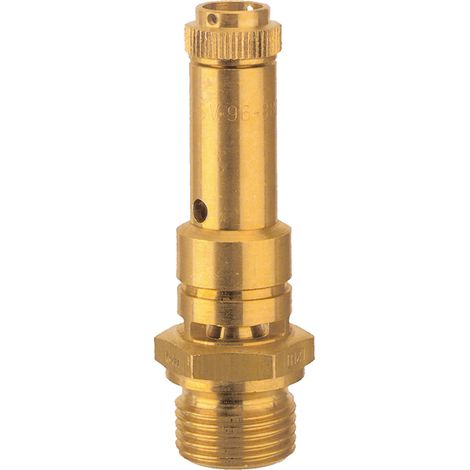 Riegler Sicherheitsventil DN 8, Messing, G 1/2, Ansprechdruck 10 bar (1/4)
