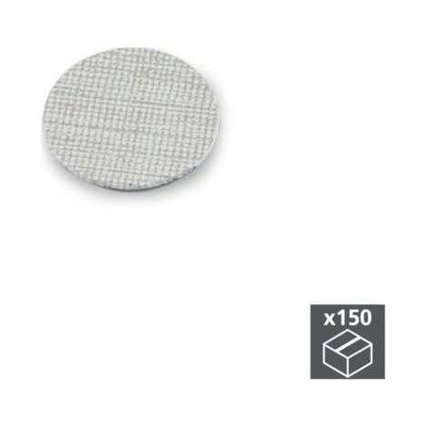 Emuca Tapa tornillos, adhesiva, D. 20 mm, Textil Gris, 150 ud. - (1/3)