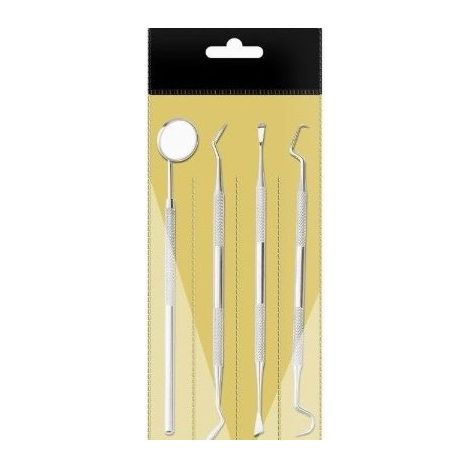 Kit de soins dentaires 4 pièces pour éliminer la plaque dentaire, kit de remplissage et de restauration dentaire, convient aux hommes, aux femmes, aux enfants et aux animaux de compagnie. (1/3)