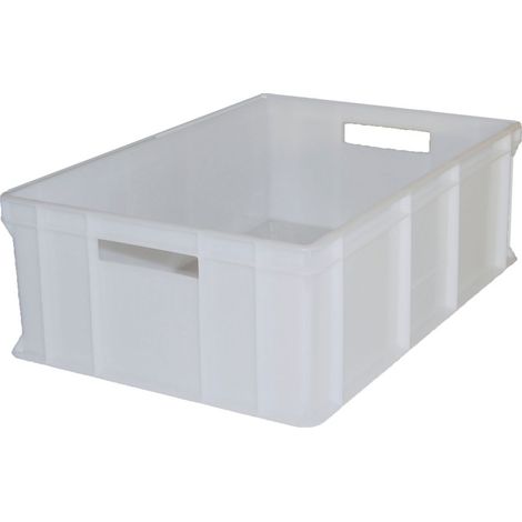 Contenitore in plastica bianca 600 x 400 x 200 mm