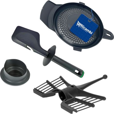 eRicambi Bundle Essential, Kit Accessori per Vorwerk Bimby TM6, Misurino, Farfalla TM6/TM5/TM31, Paraschizzi e Spatola TM6/TM5/TM31, Originale Sicuro per Uso Alimentare