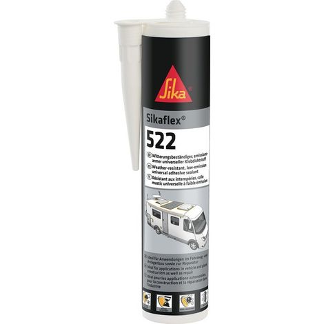 Sikaflex®-522 Gray Steel 300 ml Sikaflex gris Sikaflet Sikaflet (por 12)