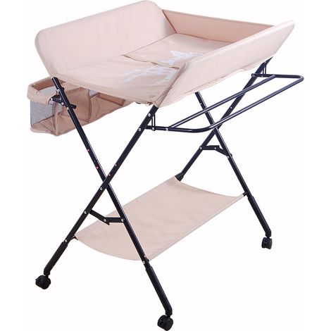SiFree®table à langer Maja table à langer chambre bébé, ROSE (1/5)