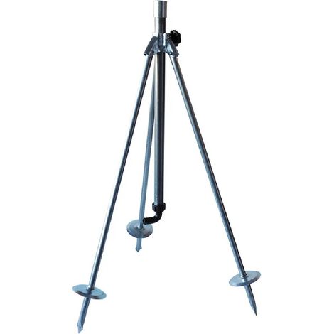 Treppiede zincato completo di raccordo porta tubo ideale per irrigazione con attacco 3/4" M