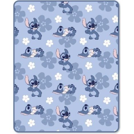 Plaid Flanelle Stitch 130 x 160 cm – Couverture Douce et Chaude Enfant